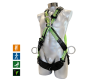 Cross-style safety harness