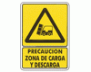 Caution loading and unloading zone