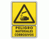 Caution corrosive materials