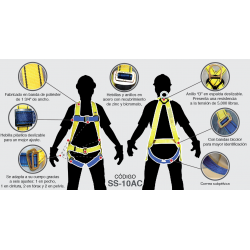 Two-tone harness with belt and \"D\" ring on back 1