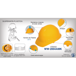 Industrial Safety Helmet Plastic Suspension 1