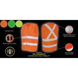 High visibility fabric reflective vest without bag 1