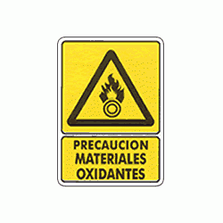Precaución Materiales oxidantes 1