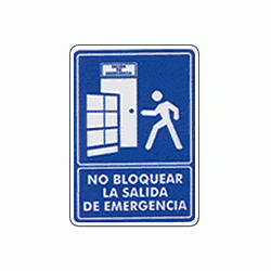 No bloquear la salida de emergencia 1
