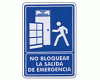 Do not block the emergency exit