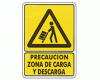 Caution loading and unloading zone