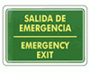 Emergency exit bilingual