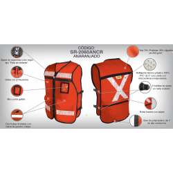 Chaleco Rescatista Poliester Abierto 1