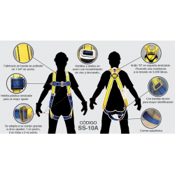 Arnes bicolor con anillo \"D\" en la espalda 1