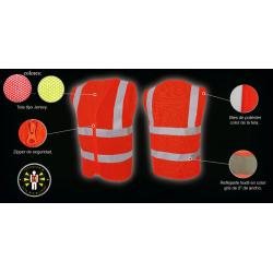 Reflective vest from economic closed mesh High Visibility 1
