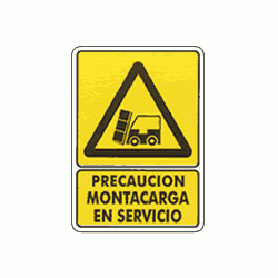 Caution service montacarga 1