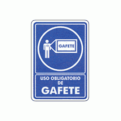 Uso obligatorio de gafete 1