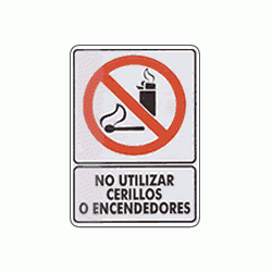 No utilizar cerillos o encendedores 1