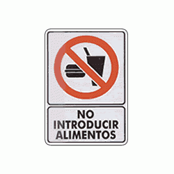 No introducir alimentos 1