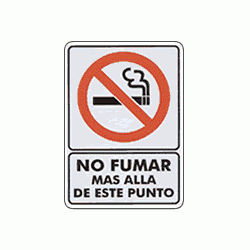 No fumar mas alla de este punto 1