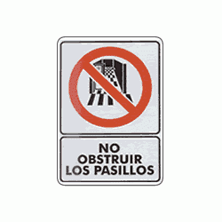 No obstruir los pasillos 1