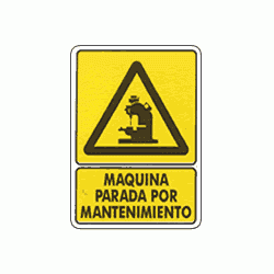 Precaucion Maquinaria parada por mantenimiento 1