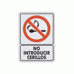 No introducir cerillos 1