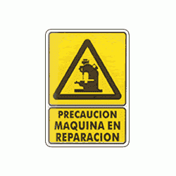 Precaucion Maquinaria en reparacion 1