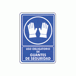 Uso obligatorio de Guantes de seguridad 1